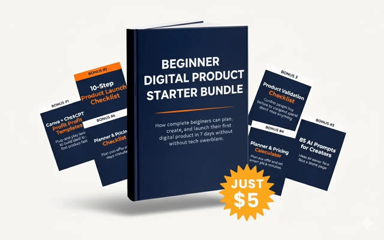 Beginner Digital Products Starter Bundle
