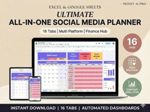 ALL-IN-ONE SOCIAL MEDIA PLANNER