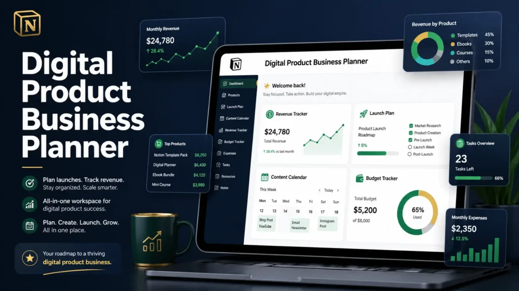 Digital Product Business Planner: The System Every Digital Seller Actually Needs