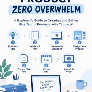 One Digital Product, Zero Overwhelm: Etsy + Claude AI eBook